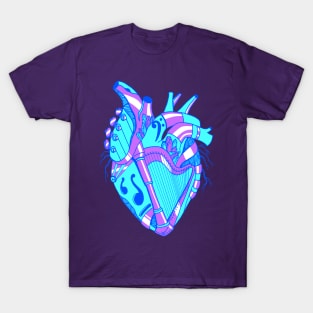 Blue No 2 Musical Heart T-Shirt